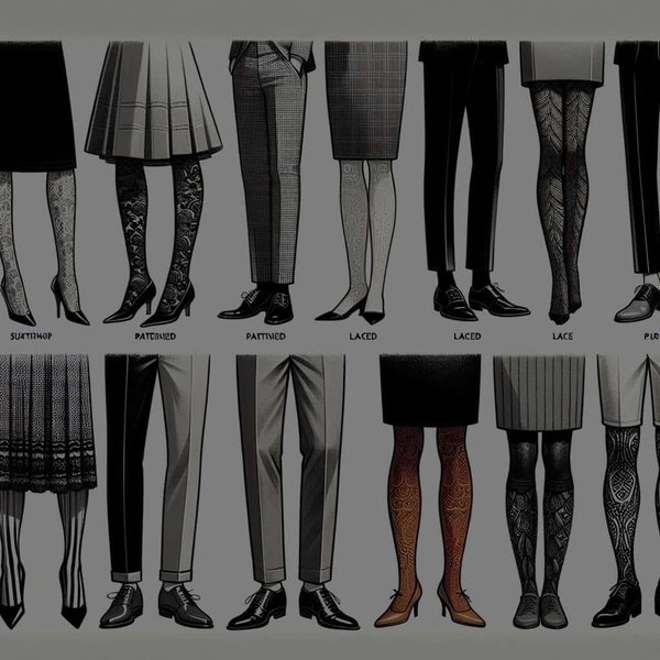 Quels types de collants fantaisie adopter pour dynamiser un look monochrome de bureau ?